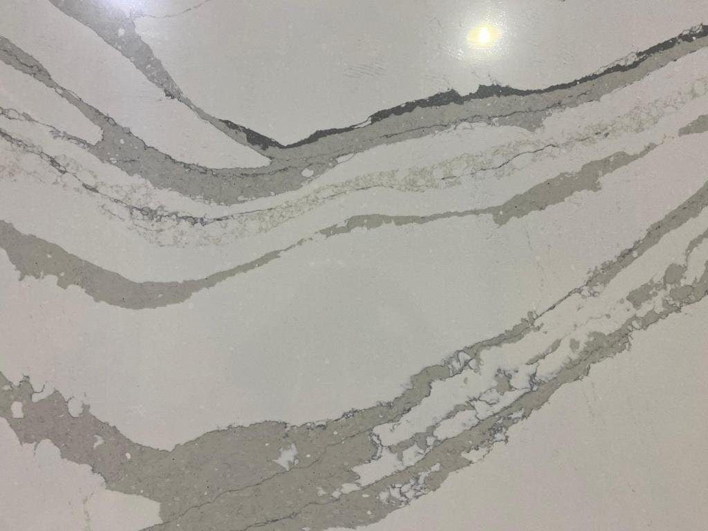 Everest White Lucent Quartz slab