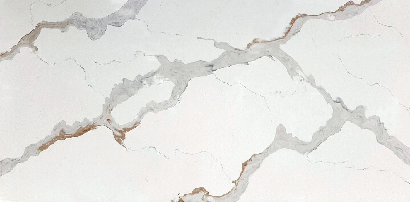 Statuario Oro Lucent Quartz slab