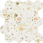 Allegro Biscotti 3" Hexagon Honed Terrazzo Mosaic - image 2
