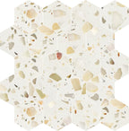 Allegro Biscotti 3" Hexagon Honed Terrazzo Mosaic - image 3