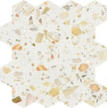 Allegro Biscotti 3" Hexagon Honed Terrazzo Mosaic - image 1