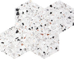 Allegro Cemento 6" Hexagon Honed Terrazzo Mosaic - image 1