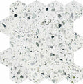 Allegro Menta 3" Hexagon Honed Terrazzo Mosaic - image 1
