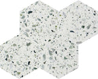 Allegro Menta 6" Hexagon Honed Terrazzo Mosaic - image 1