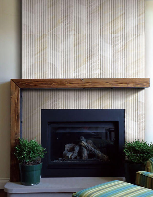 Mars-Panel 6"x18" Inward Almond Frost Honed Marble Tile - image 5