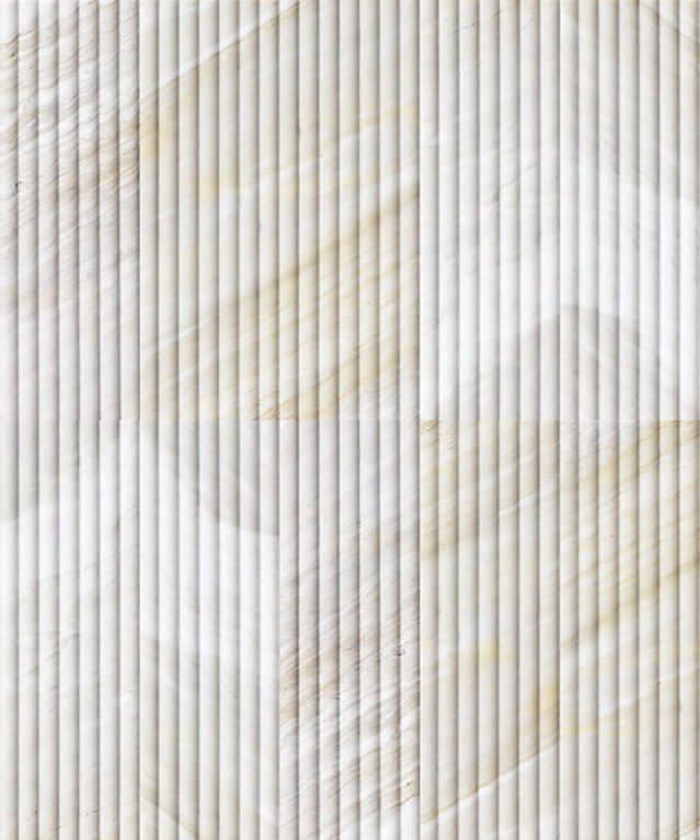 Mars-Panel 6"x18" Inward Almond Frost Honed Marble Tile - image 2