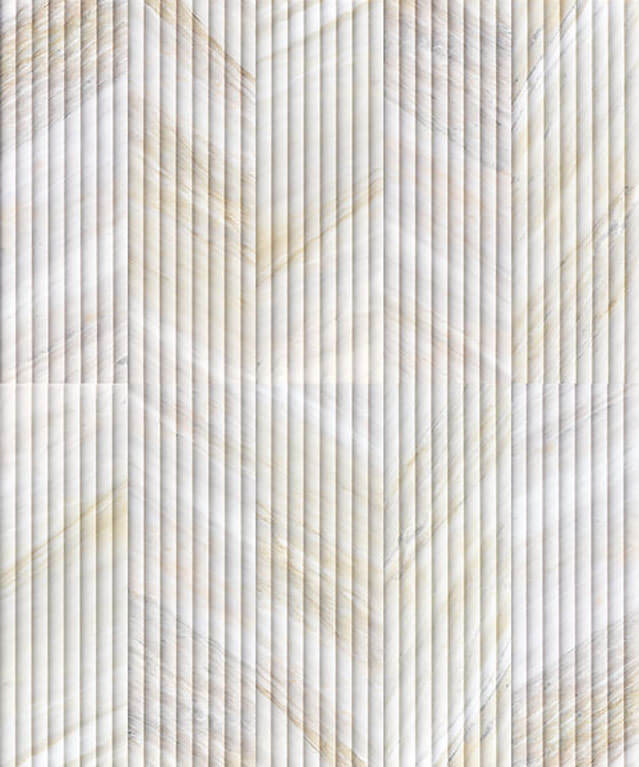 Mars-Panel 6"x18" Outward Almond Frost Honed Marble Tile - image 2