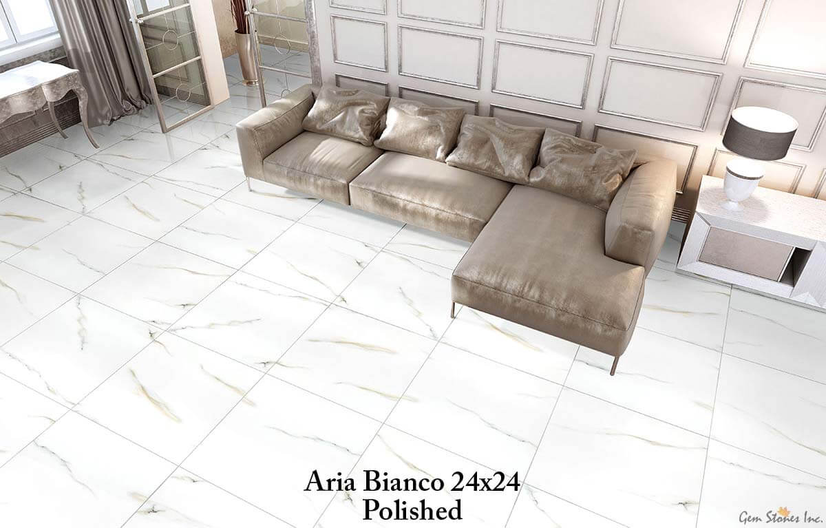 Aria Bianco Polished Porcelain Tile - image 7