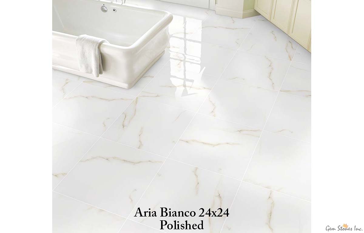 Aria Bianco Polished Porcelain Tile - image 8