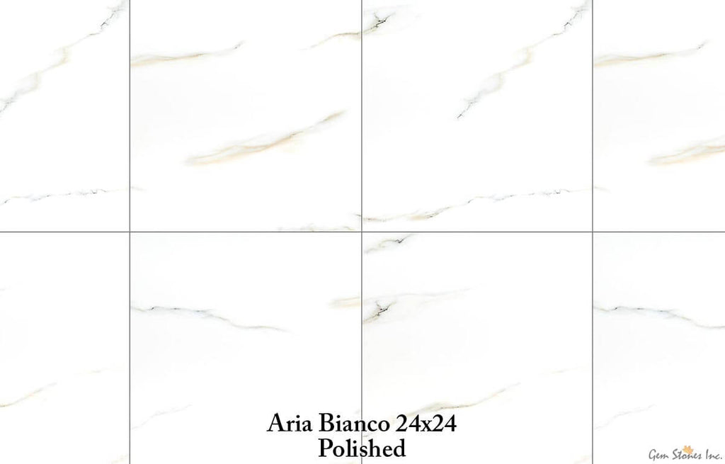 Aria Bianco Polished Porcelain Tile - image 3
