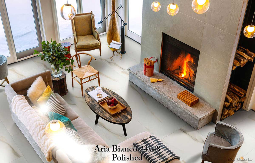 Aria Bianco Polished Porcelain Tile - image 10