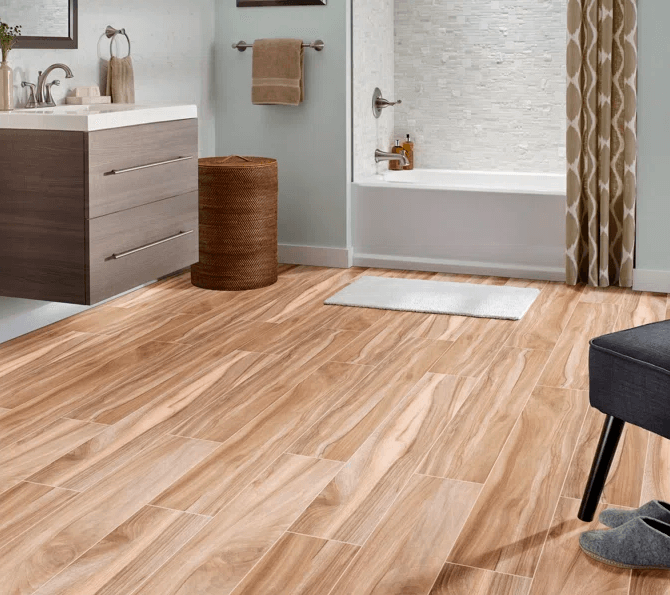 Aspenwood Amber 9"x48" Matte Porcelain Tile - image 4