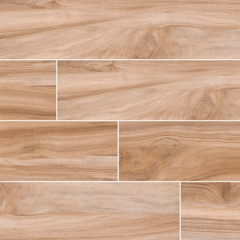 Aspenwood Amber 9"x48" Matte Porcelain Tile - image 1