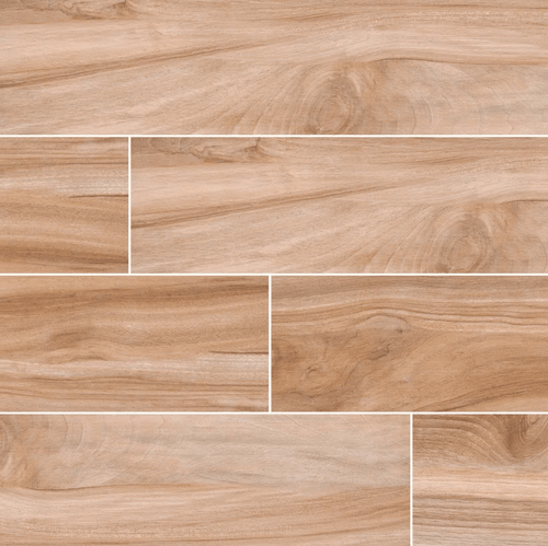Aspenwood Amber 9"x48" Matte Porcelain Tile - image 1