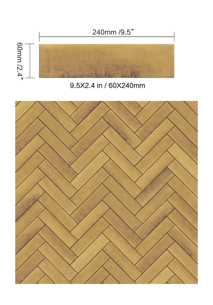 Atmosphere Earth 2.4"x9.5" Glossy Porcelain Tile - image 4