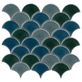 Azul Scallop Porcelain Mosaic