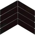 Baleno Black Matte Chevron 2"x7" Porcelain Mosaic - image 1