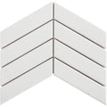 Baleno White Chevron 2"x7" Porcelain Mosaic - image 1