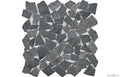 Basalt Pebbles Honed+Tumbled Marble Mosaic - image 1