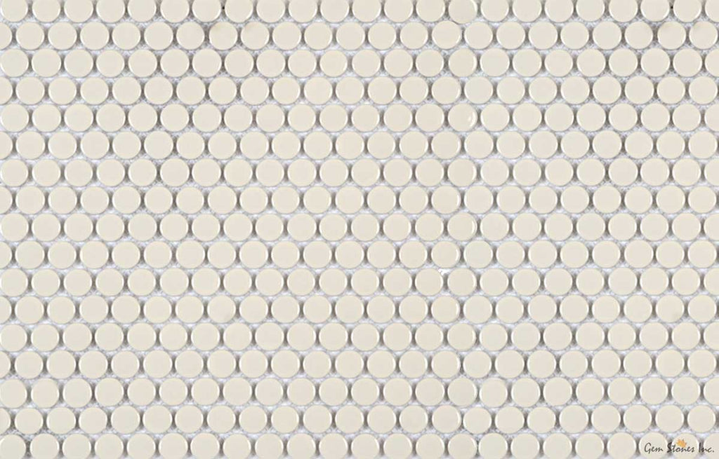 Bone Penny Round Mosaic - image 1