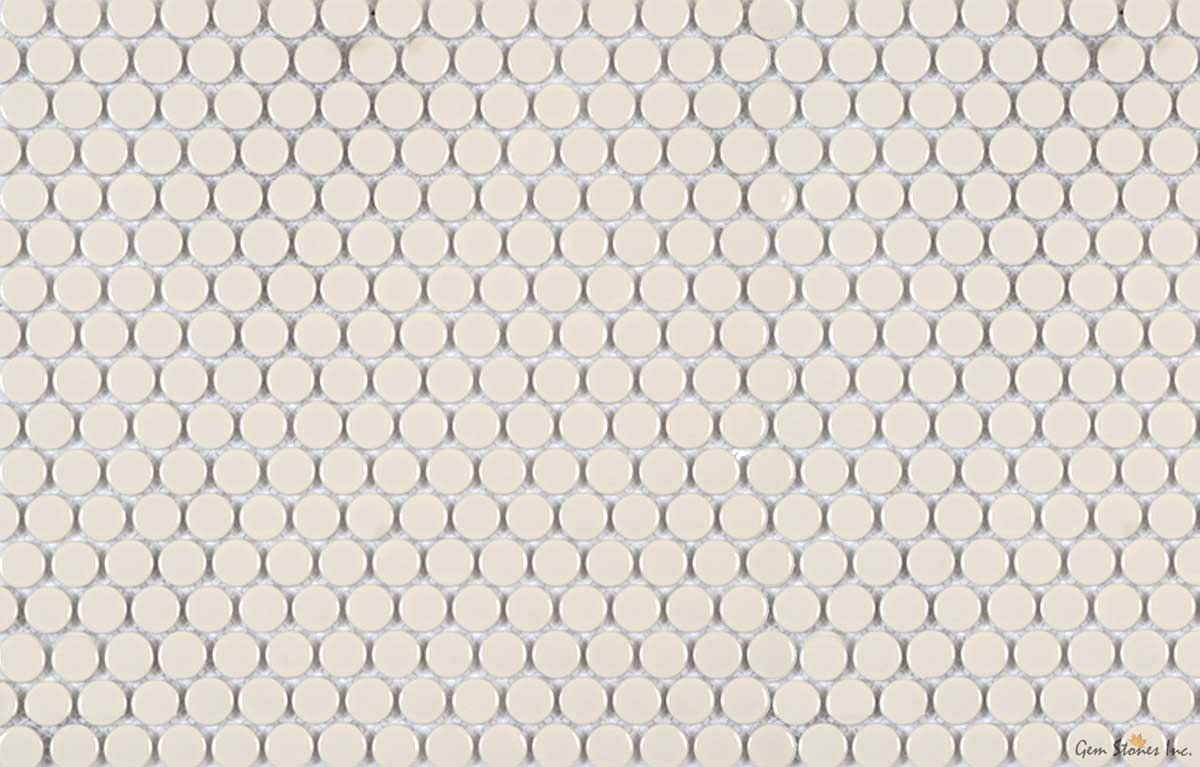 Bone Penny Round Mosaic - image 1