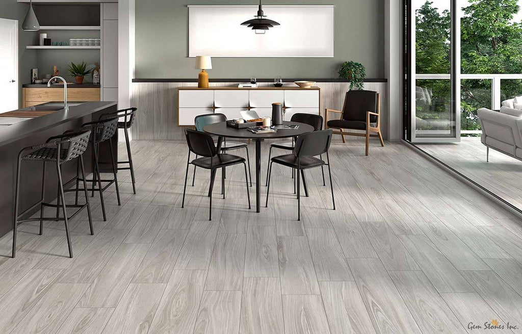 Braxton Grigia 8"x40" Matte Porcelain Tile - image 2