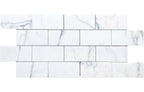 Calacatta 3"x6" Brick Polished Marble Mosaic - image 3