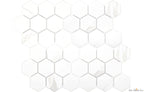 Calacatta 4" Hexagon Glazed Porcelain Mosaic - image 3