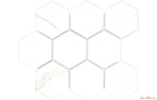 Calacatta 4" Hexagon Glazed Porcelain Mosaic - image 2