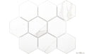 Calacatta 4" Hexagon Glazed Porcelain Mosaic - image 1