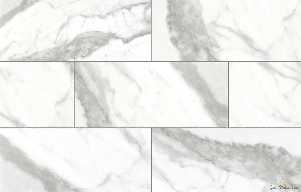 Eterna Calacatta Grey Porcelain Tile - image 1