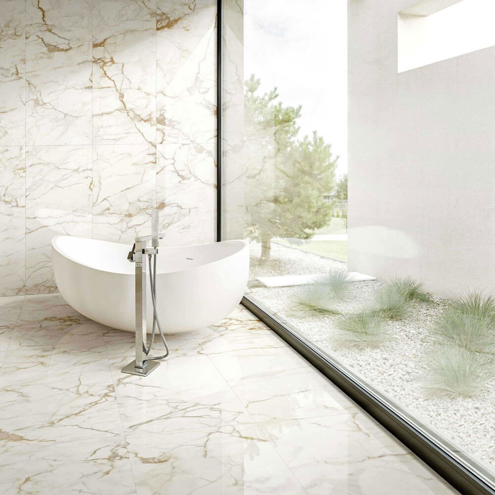 Marmi Classici Calacatta Macchia Vecchia Polished Porcelain Tile - image 3