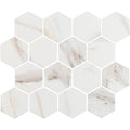 Calacatta Mont 3" Hexagon Matte Porcelain Mosaic - image 1