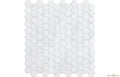Carrara Marble 1" Polished Hexagon Mosaic - image 1
