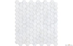Carrara Marble 1" Polished Hexagon Mosaic - image 1