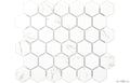 Carrara 2" Hexagon Glazed Porcelain Mosaic - image 1