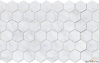 Carrara Marble 2" Polished Hexagon Mosaic - image 2