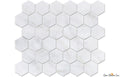 Carrara Marble 2" Polished Hexagon Mosaic - image 1