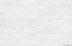 Carrara Marble 2"x6" Brick Polished Mosaic - image 2