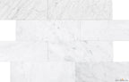 Carrara Marble 4"x12" Brick Polished Mosaic - image 1