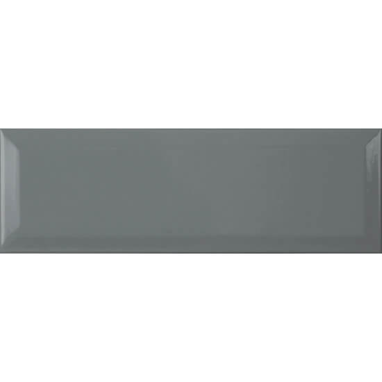 Chess Dark Grey Bevelled Glossy Wall Tile - image 2