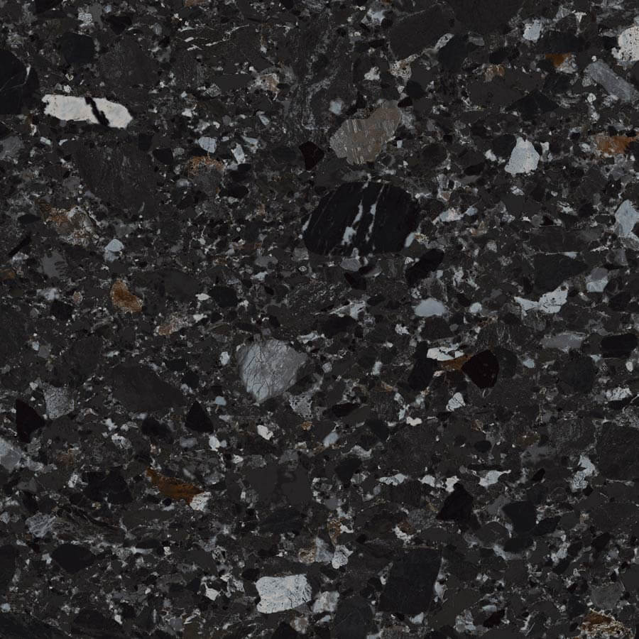 Chiaro Scuro Deep Black Porcelain Tile - image 1
