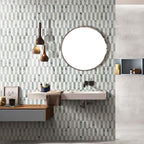 Coastline 2Tone Emerald Honed w/Polished Accents Marble Mosaic - image 6