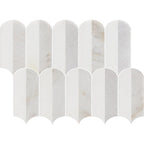 Coastline 2Tone Ice Honed w/Polished Accents Marble Mosaic - image 3