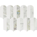 Coastline 2Tone Ocean Honed w/Polished Accents Marble Mosaic - image 1