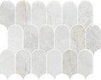 Coastline Valentino Bianco Honed Marble Mosaic - image 2