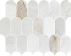 Coastline Valentino Bianco Honed Marble Mosaic - image 1
