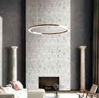 Coastline Valentino Bianco Honed Marble Mosaic - image 7