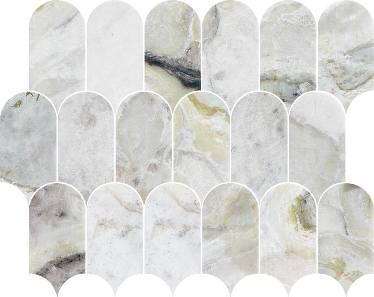 Coastline Versilia River Blu Honed Marble Mosaic - image 3
