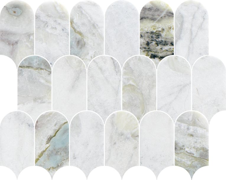 Coastline Versilia River Blu Honed Marble Mosaic - image 4